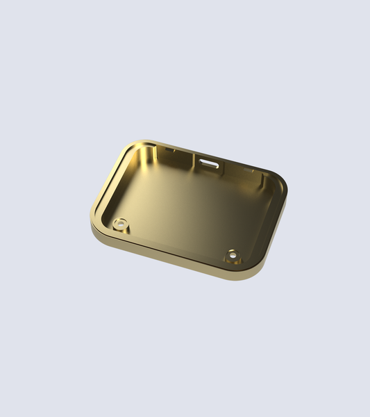 Wooting UwU - Brass bottom case